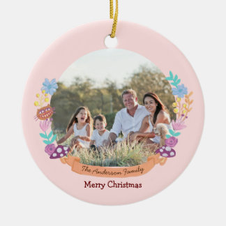 Décoration En Céramique Wonderland Dreamer rose floral wwath photo