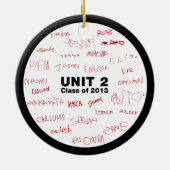 Décoration En Céramique Woodlawn - vacances de l'unité 2 (Dos)