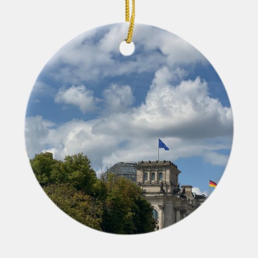 Décoration En Céramique World2Celebrate : Green Berlin (Devant)