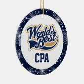 Décoration En Céramique World Best CPA Accountant Don (Droite)