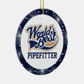 Décoration En Céramique World Best Pipefitter Cadeau (Droite)