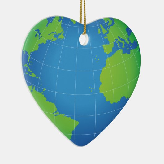 Décoration En Céramique World Globe Map (Droite)