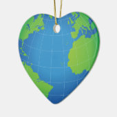 Décoration En Céramique World Globe Map (Gauche)