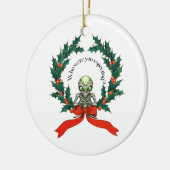 Décoration En Céramique Wreath Alien de Noël (Gauche)