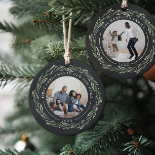 Décoration En Céramique Wreath d'hiver Premier Noël dans notre nouvelle