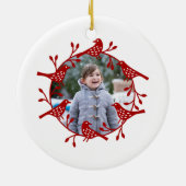 Décoration En Céramique Wreath d'oiseaux Photo moderne Scandi (Dos)