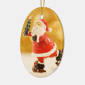 DÉCORATION EN CÉRAMIQUE XMAS PÈRE NOËL SKATER TREE (Gauche)