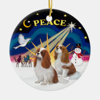 Décoration En Céramique Xmas Sunrise - Deux Cavaliers Blenheim