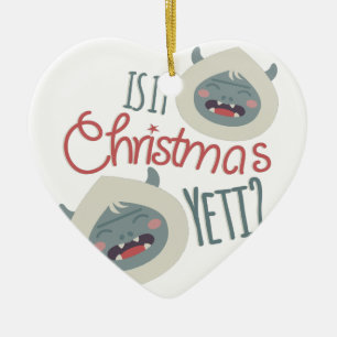 Décoration En Céramique Yeti de Noël