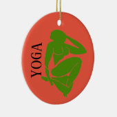 Décoration En Céramique YOGA, ajouter, modifier le texte (Droite)