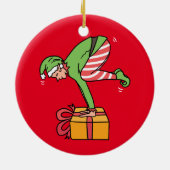 Décoration En Céramique Yoga Christmas Elf Pose (Dos)