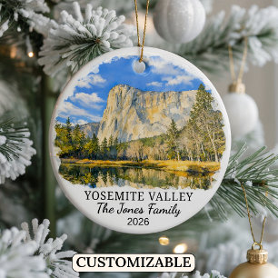 Décoration En Céramique Yosemite Valley personnalisé, Californie sur mesur