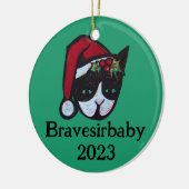 Décoration En Céramique Yule Kitty Chat (Gauche)