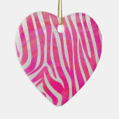 Décoration En Céramique Zebra Hot Pink et White Print (Droite)