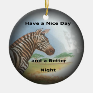 Décoration En Céramique Zebra Portrait, Amboseli : l'Esprit de la Savanna