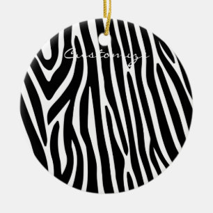 Décoration En Céramique Zebra Stripes Motif Thunder_Cove