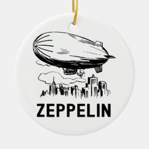 Décoration En Céramique Zeppelin rétro vintage - Croquis Dirigeable