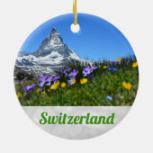 Décoration En Céramique Zermatt Matterhorn Suisse (Dos)