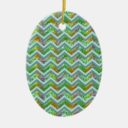 Décoration En Céramique ZigZag en verre tendu (Devant)