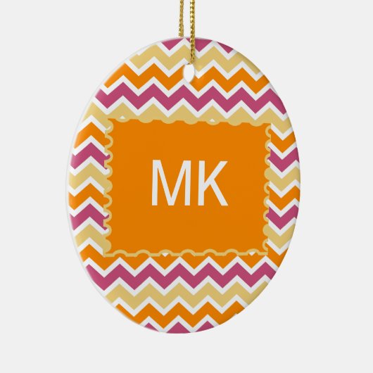 Décoration En Céramique ZigZag tribale dynamique (Droite)