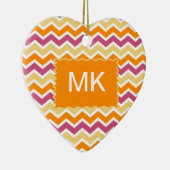 Décoration En Céramique ZigZag tribale dynamique (Droite)