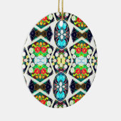 Décoration En Céramique Zinnias bleu (Droite)