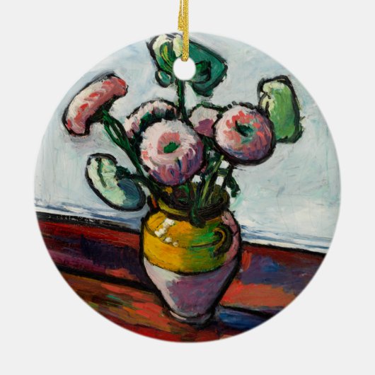 Décoration En Céramique Zinnias | Henry Lyman Saÿen (Dos)