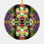 Décoration En Céramique Zinnias pourpre (Devant)