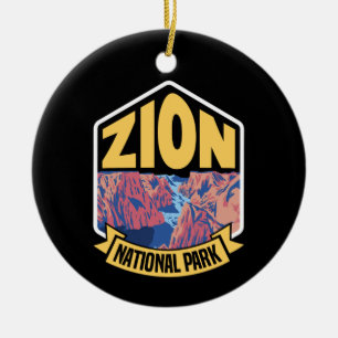 Décoration En Céramique Zion National Park Utah Retro