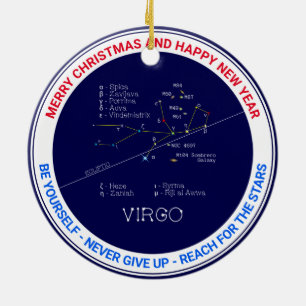 Décoration En Céramique Zodiac Constellation Virgo