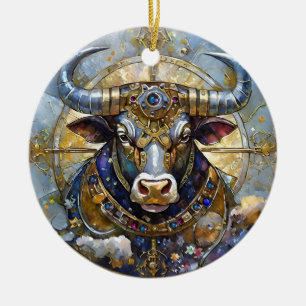 Décoration En Céramique Zodiaque - Taureau Le Taureau