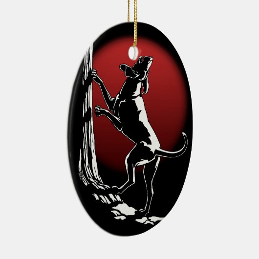 Décoration faite sur commande de chien de chasse (Droite)