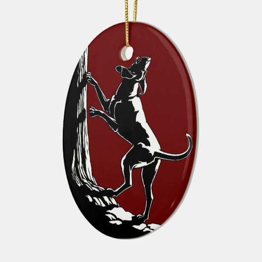 Décoration faite sur commande de chien de chasse (Gauche)