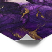 Décoration femme Abstraite violet et or (Coin)