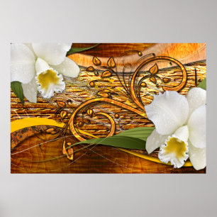 Décoration Fleur 3 Affiche