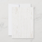 décoration fleurie rustique | Invitation au baptêm (Dos)