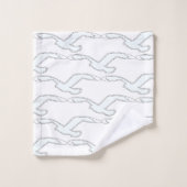 Décoration intérieure d'oiseau blanc en vol (Gant de toilette)