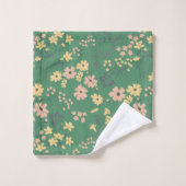 Décoration intérieure florale verte Boho moderne (Gant de toilette)
