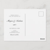 Décoration mariage de jardin Invitation (Dos)