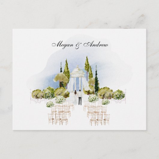 Décoration mariage de jardin Invitation (Devant)
