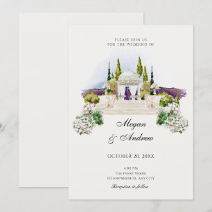 Décoration mariage de jardin Invitation
