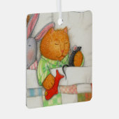 DÉCORATION MÉTAL CHAT COCON (Avant droite)