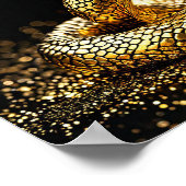Décoration Moderne Esthétique Serpent Mystique Or (Coin)