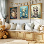 Décoration murale de cerf de la forêt bohème pour