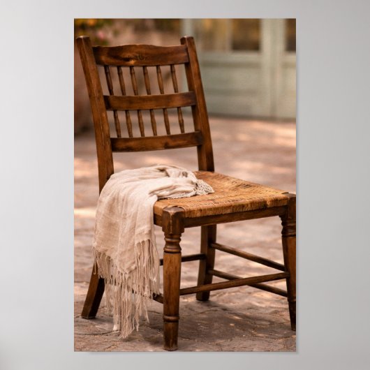 Décoration murale de chaise rustique de campagne f (Devant)