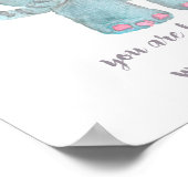 Décoration murale de la nurserie de bébé éléphant (Coin)