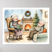 Décoration murale de Noël pour grands-parents ambi