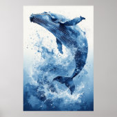 Décoration murale de nurserie de plage de baleine  (Devant)