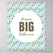 Décoration murale de nurserie Petit rêve grand en  (Devant)