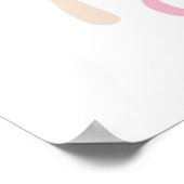 décoration murale de nursery numéro rose bébé fill (Coin)